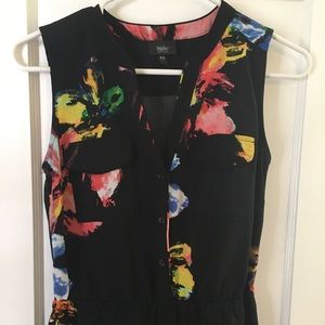 Like new! Black Floral Dress size XS